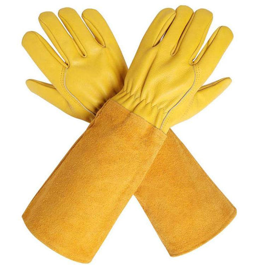 Sheepskin Long Gloves Welding Tool Gloves - Mubimart