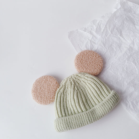 Cartoon Big Ears Children Woolen Cap