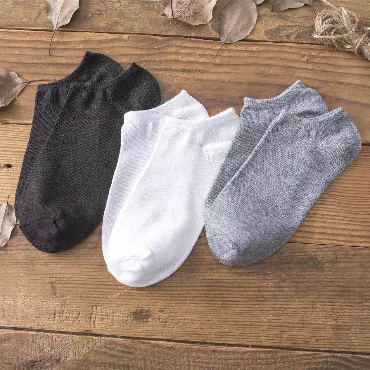 Men's Odor Resistant Low Cut Shallow Mouthed Invisible Boat Socks - Mubimart