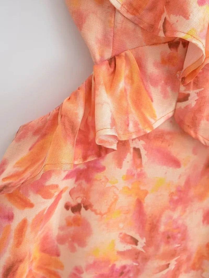 Laminated Decoration Midi Skirt Dress - Mubimart
