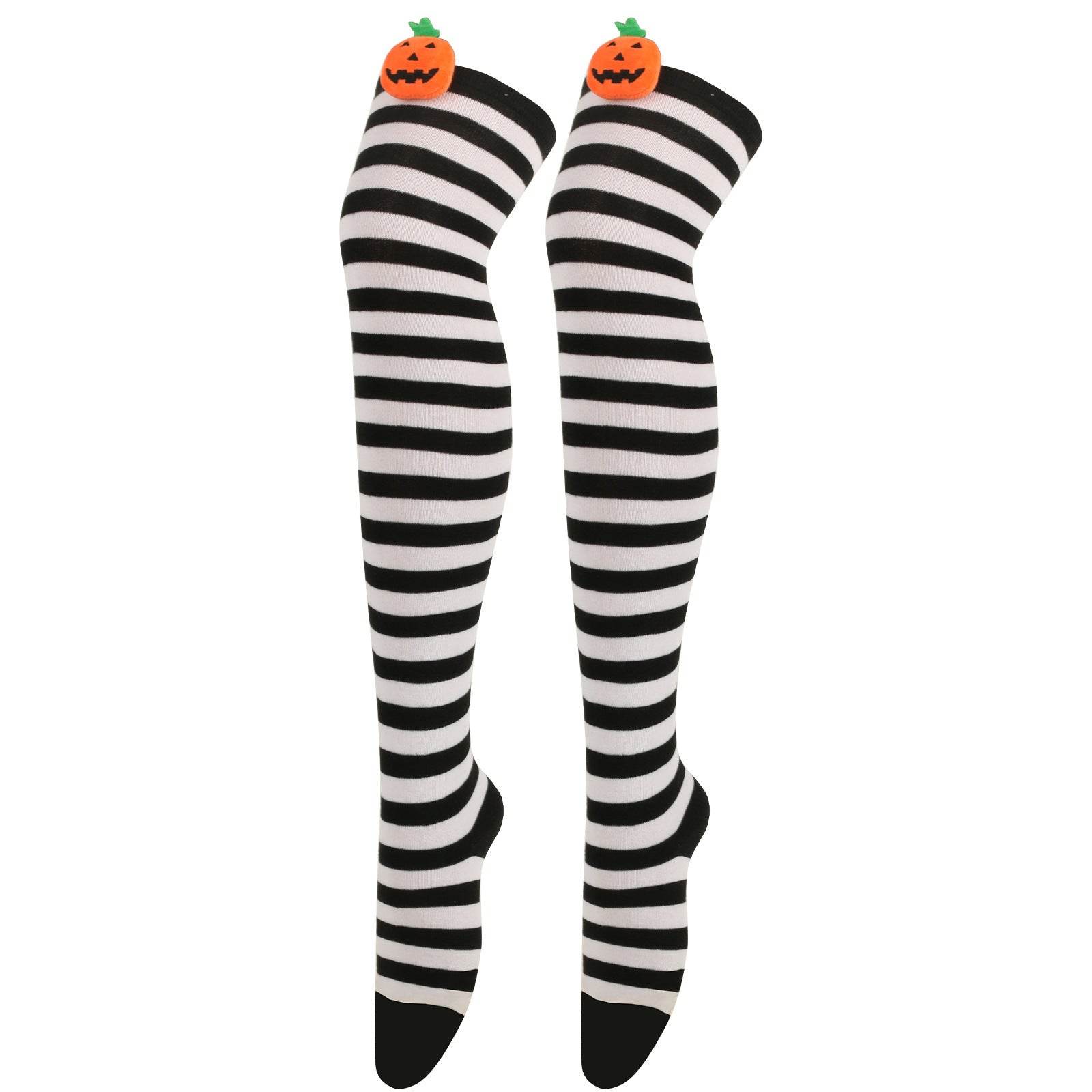 Cartoon Devil Over Knee Socks Women - Mubimart
