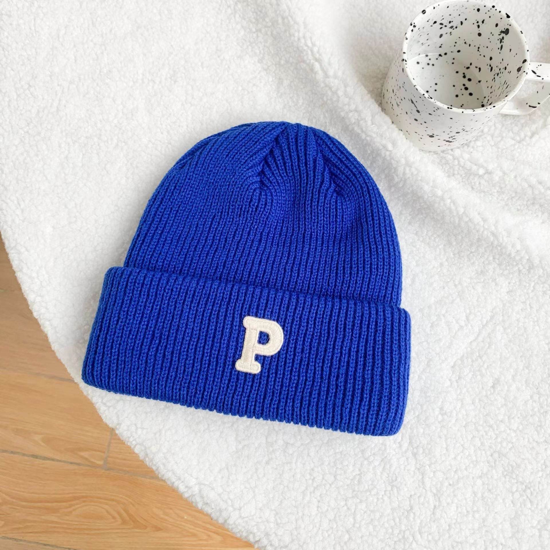 Men And Women Autumn And Winter Korean Style All-matching Couple Trendy Brand Thermal Head Cover Beanie Hat - Mubimart