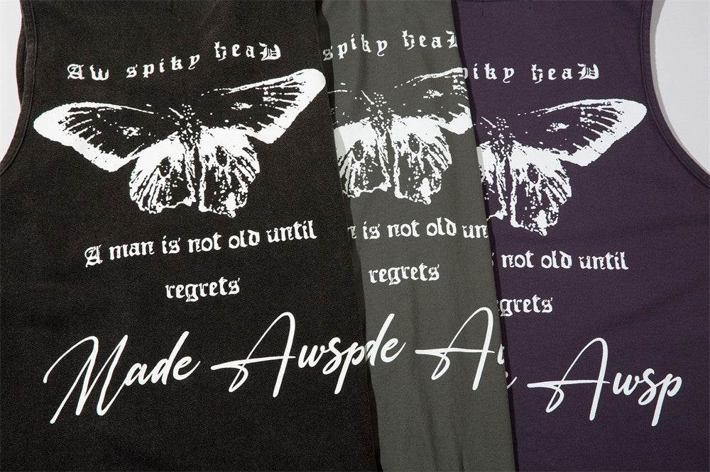 Abstract Butterfly Sports Undershirt Waistcoat T-shirt For Men - Mubimart
