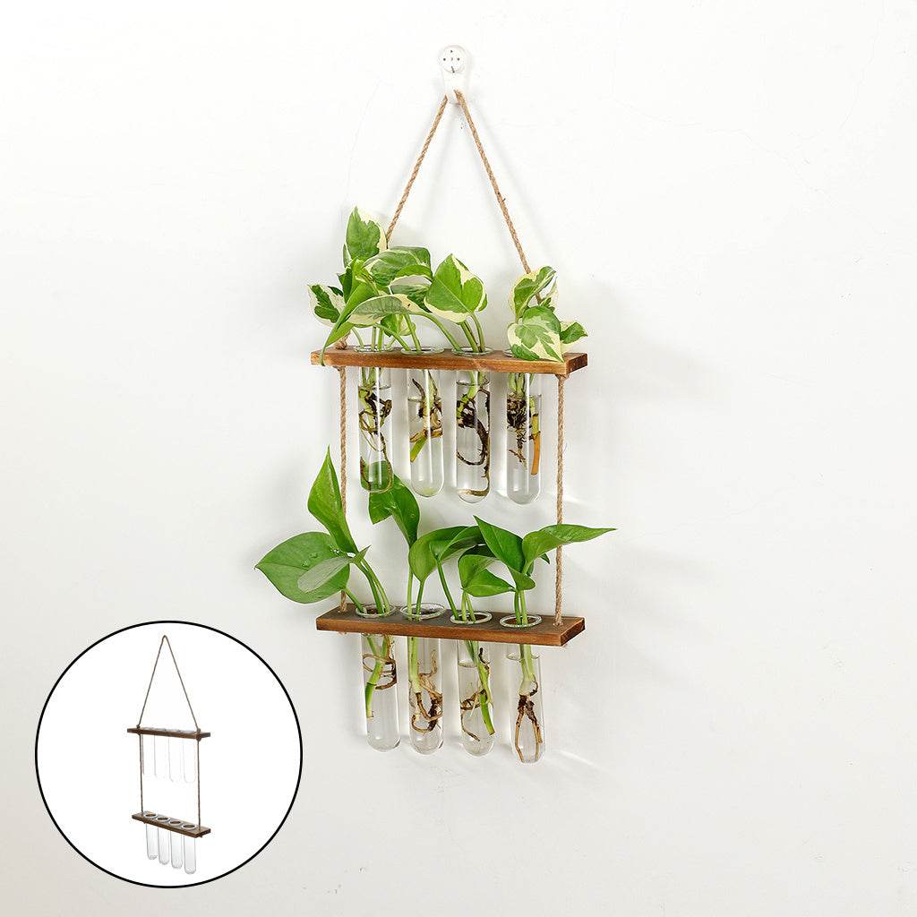 Wall Hanging Terrarium Flower Glass Planter Propagator for Plant Garden - Mubimart