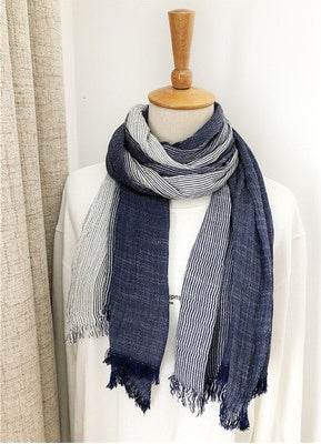High Bufandas Mens Scarf Fashion Brand Striped Spring - Mubimart