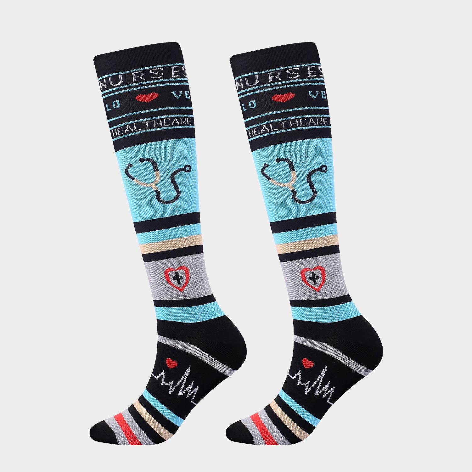 New Sports Compression Stockings Running Compression Socks - Mubimart
