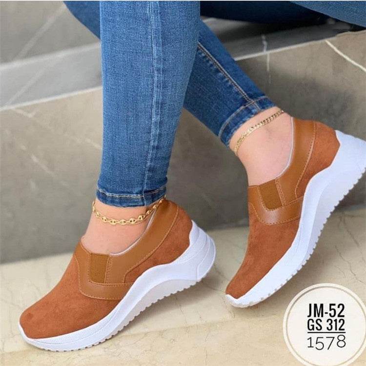 Flat Sneakers Women Breathable Walking Shoes - Mubimart