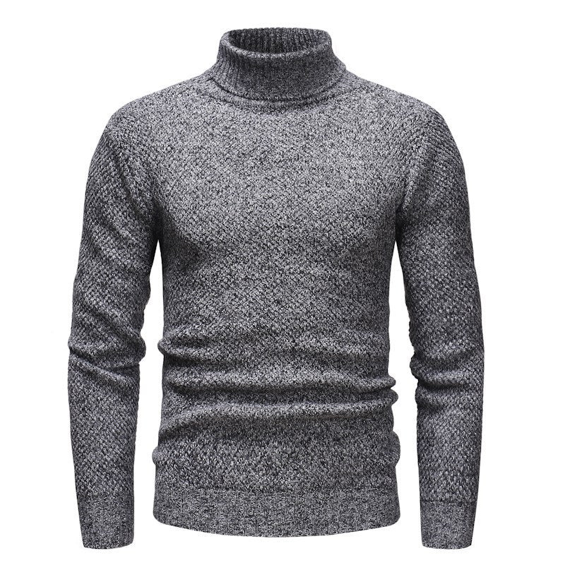 Turtleneck pullover sweater knitted sweater