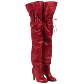 Over The Knee Synthetic PU Stretch Boots