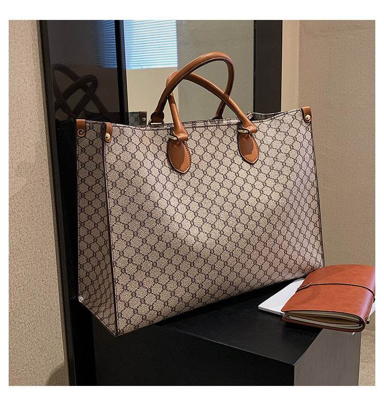 Large Capacity Retro Single Shoulder Tote Bag For Women - Mubimart