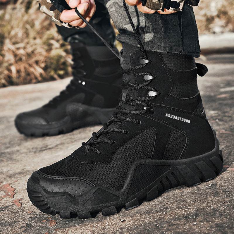 High-top Outdoor Hiking Boots Tactical - Mubimart
