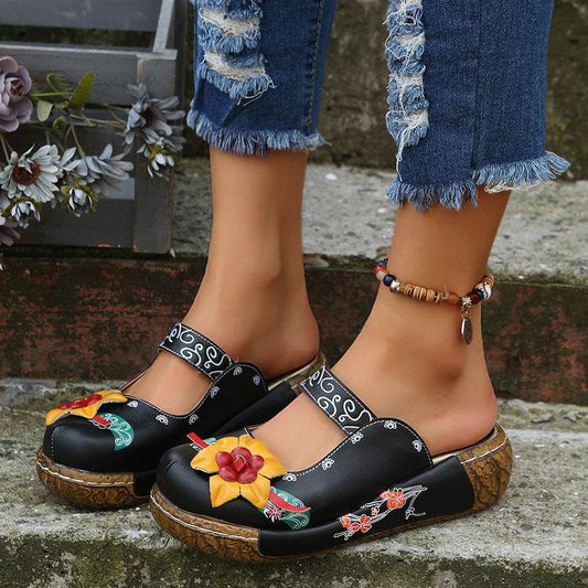 Women Summer Comfort Roman Platform Sandals Shoes - Mubimart