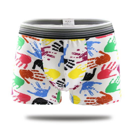 Men's Underwear Milk Silk Boxers Personality Trend - Mubimart