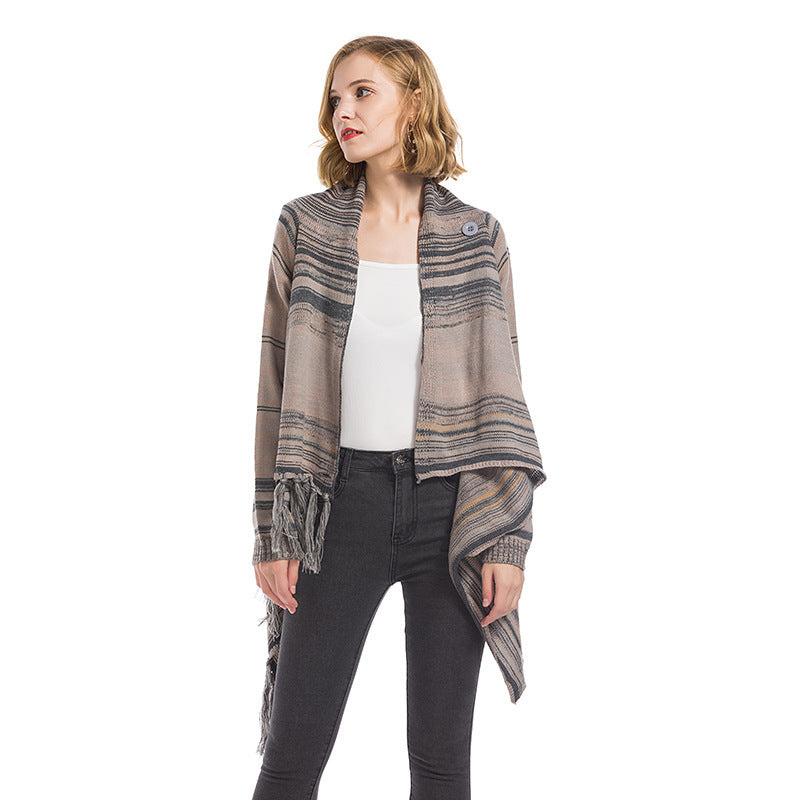 Cardigan Coat Plus Size Sweater - Mubimart -  