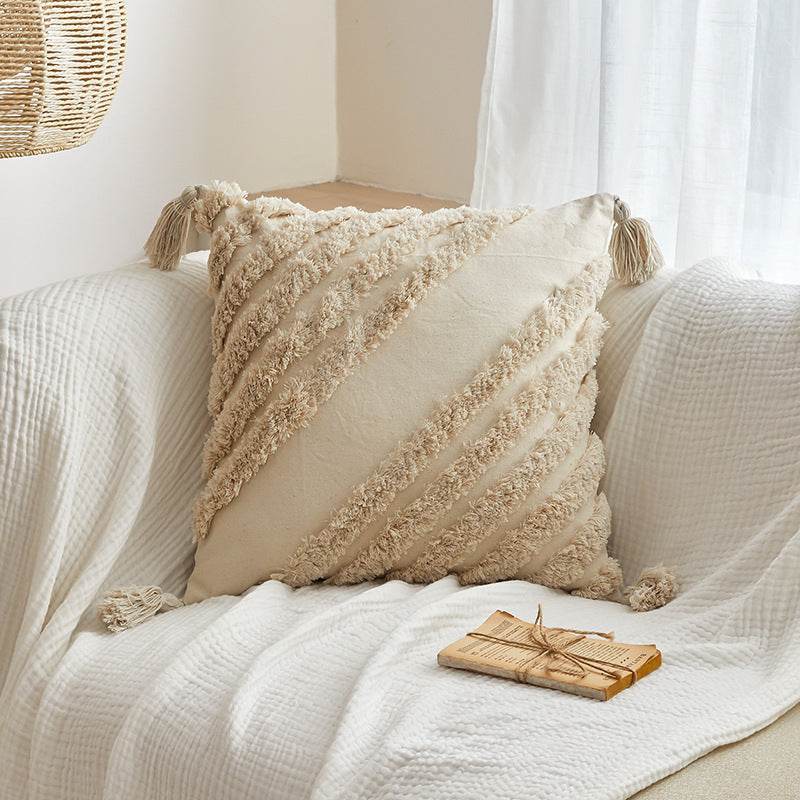 Plush Tassels And Quiet Bohemian Style Pillowcases - Mubimart