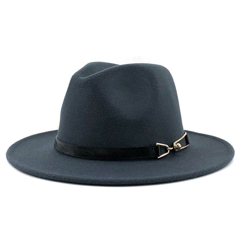 Popular Fedora British Vintage Top Fashion Ladies Woolen Hat - Mubimart