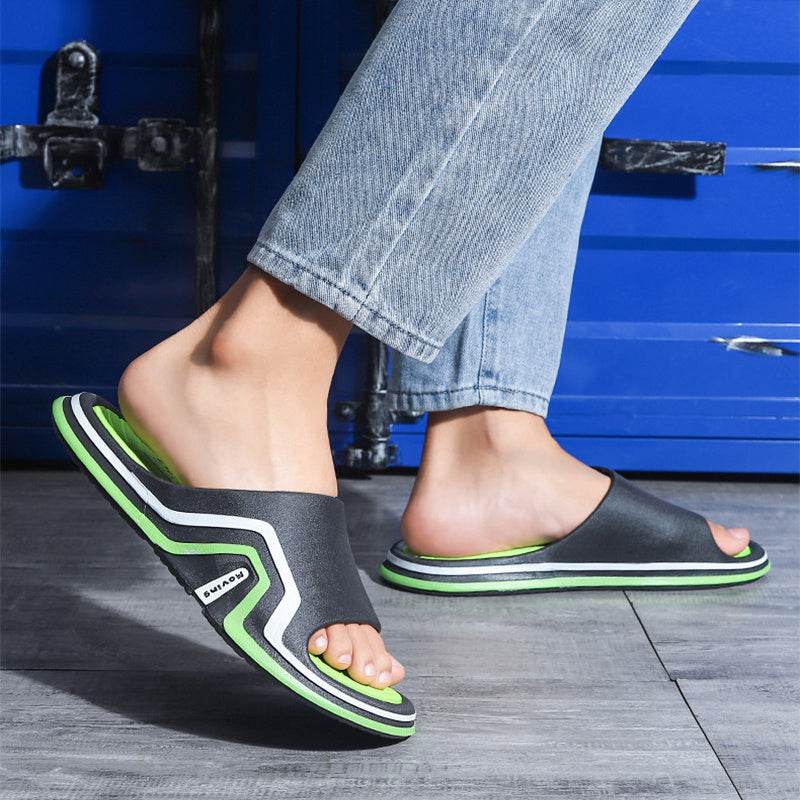 Outer Wear Home Non-slip Couple Bathroom Inside Bath Thick Bottom Sandal Mop - Mubimart