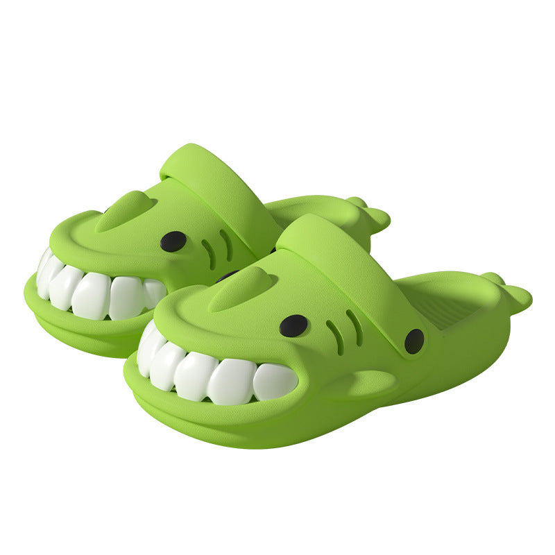 New Cute Funny Shark Slippers Summer Outerdoor Garden Shoes Indoor Non-Slip Floor Home Slipper - Mubimart -  