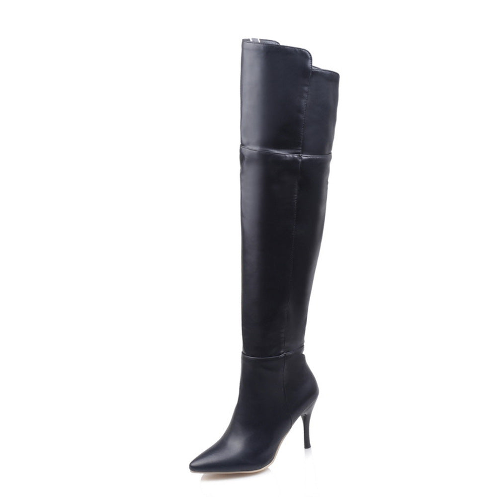 Zip Stiletto Ladies Over-the-knee Boots