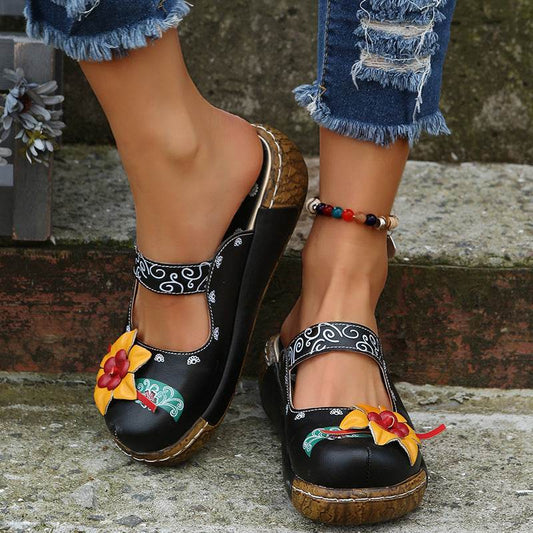 Women Summer Comfort Roman Platform Sandals Shoes - Mubimart
