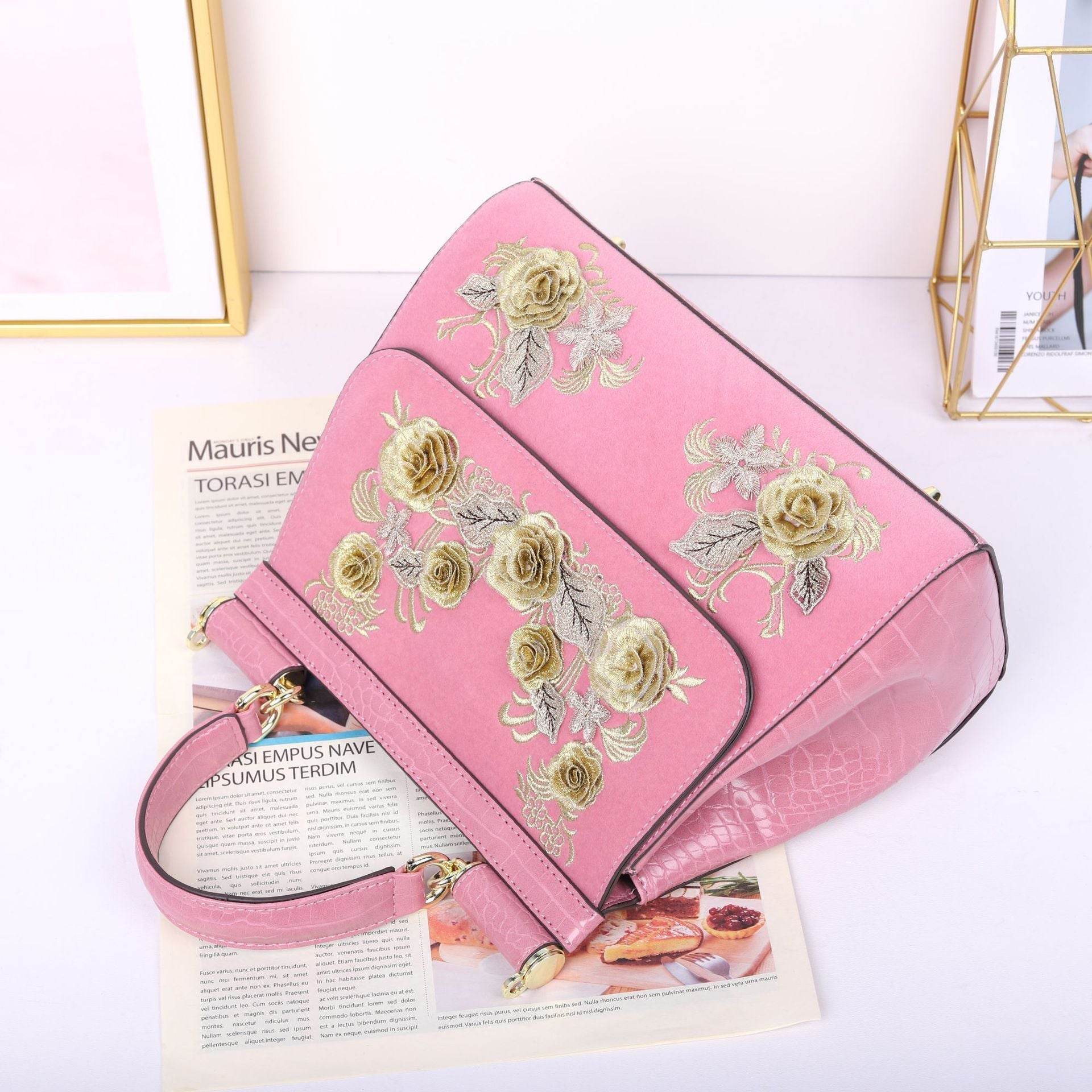 Unique Design Hand For Women Designer Flower Ladies Bag - Mubimart