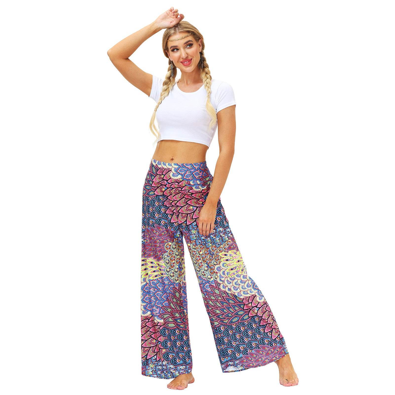 Jumpsuit Women Pants Sweatpants Wide Leg Workout Joggers Yoga - Mubimart