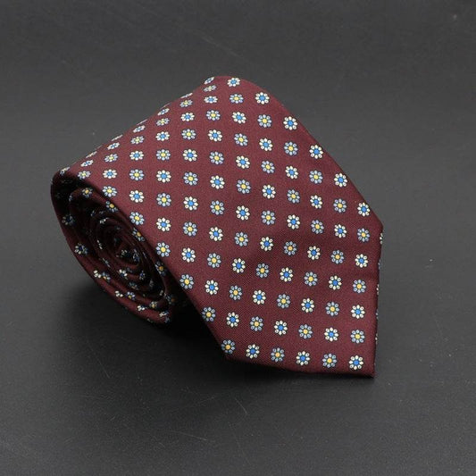 Super Soft Bohemian Silk Ties Men's Fashion 75mm Necktie - Mubimart