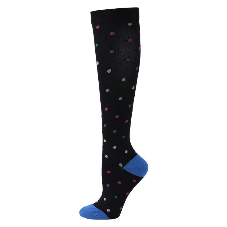 Sports Compression Socks Pattern Stretch Stockings - Mubimart