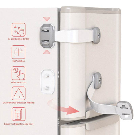 Home Baby Safety Protection Lock Anti-Clip Hand Door Closet Cabinet Locks Fo Fridge Cabinet Drawer Box Safe Lock For Kids No Tools Or Drilling Child Safety Cabinet Proofing Cabinet Drawer Door Latches - Mubimart