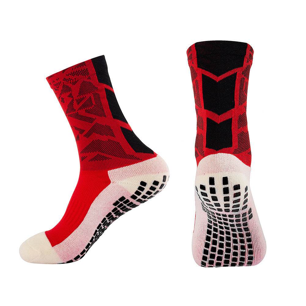 Medium Tube Professional Thickened Glue Non-slip Football Athletic Socks - Mubimart