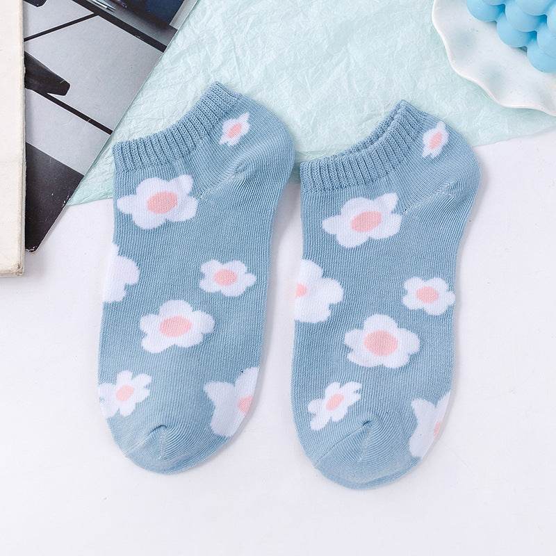 Women's Fashion Low Top Shallow Invisible Socks - Mubimart