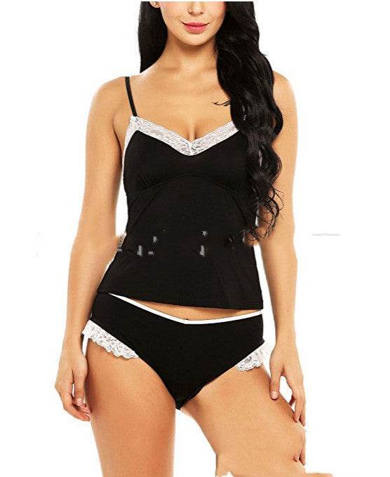 Lace Net Yarn Suit Women's Nightwear Sleepwear - Mubimart