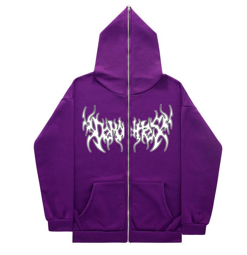 Personalized All-matching Loose Casual Zipper Hoodie - Mubimart