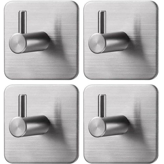 Adhesive Hook Wall Hook Stainless Steel Hook Jacket - Mubimart