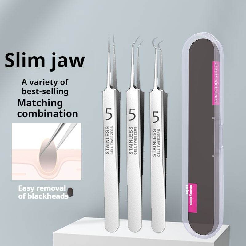 Acne Needle Set Stainless Steel Tweezers - Mubimart