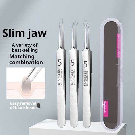 Acne Needle Set Stainless Steel Tweezers - Mubimart