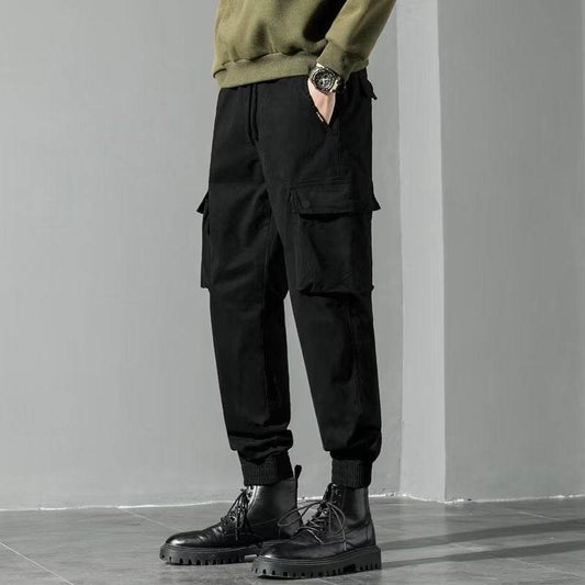 Military Style Loose Casual Jogger Pants Men's - Mubimart