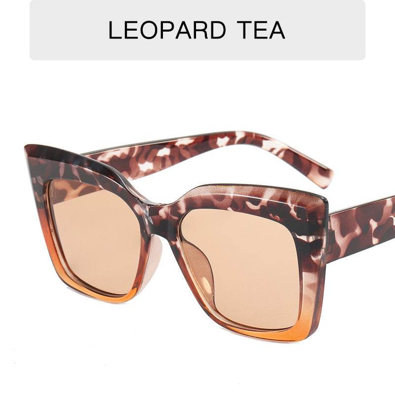 Women's Fashion Catwalk Large Frame Cat Eye Sunglasses - Mubimart