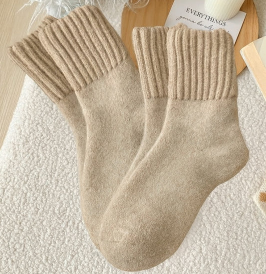 Tube Winter Thickened Maillard Terry Velvt Plush Snow Socks