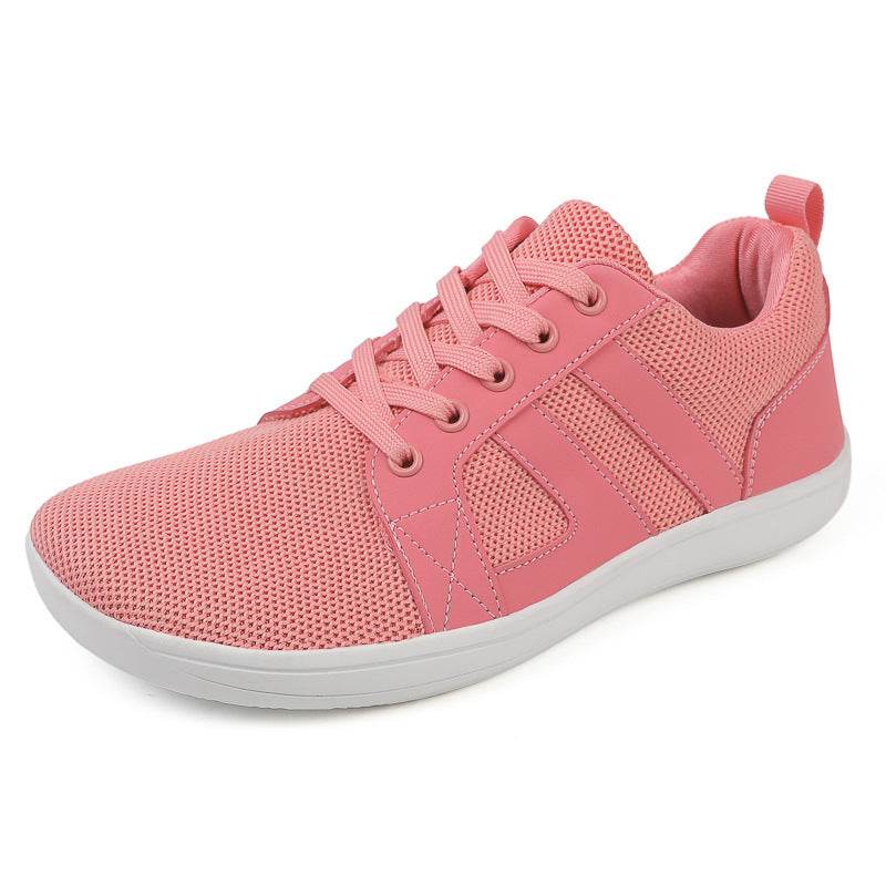 Couple Breathable Lace-up Mesh Shoes Casual Walking Sneakers Men Non-slip Running Sports Shoes Women - Mubimart