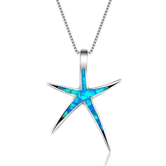 European And American New Starfish Pendant Fashion Simple Cute Starfish Women's Necklace