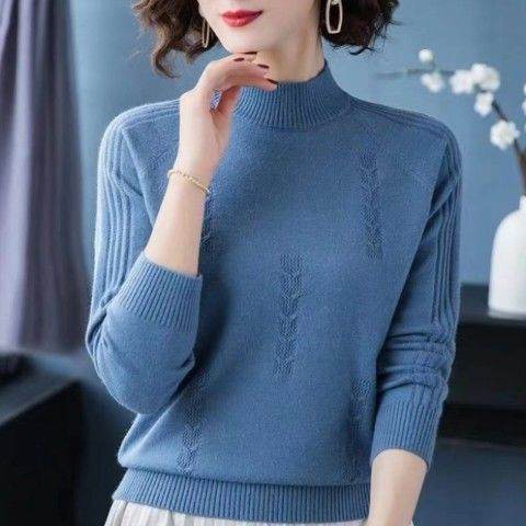 Plus Size Women's Cute Young Trendy Long-sleeve Loose Casual Sweater Top - Mubimart