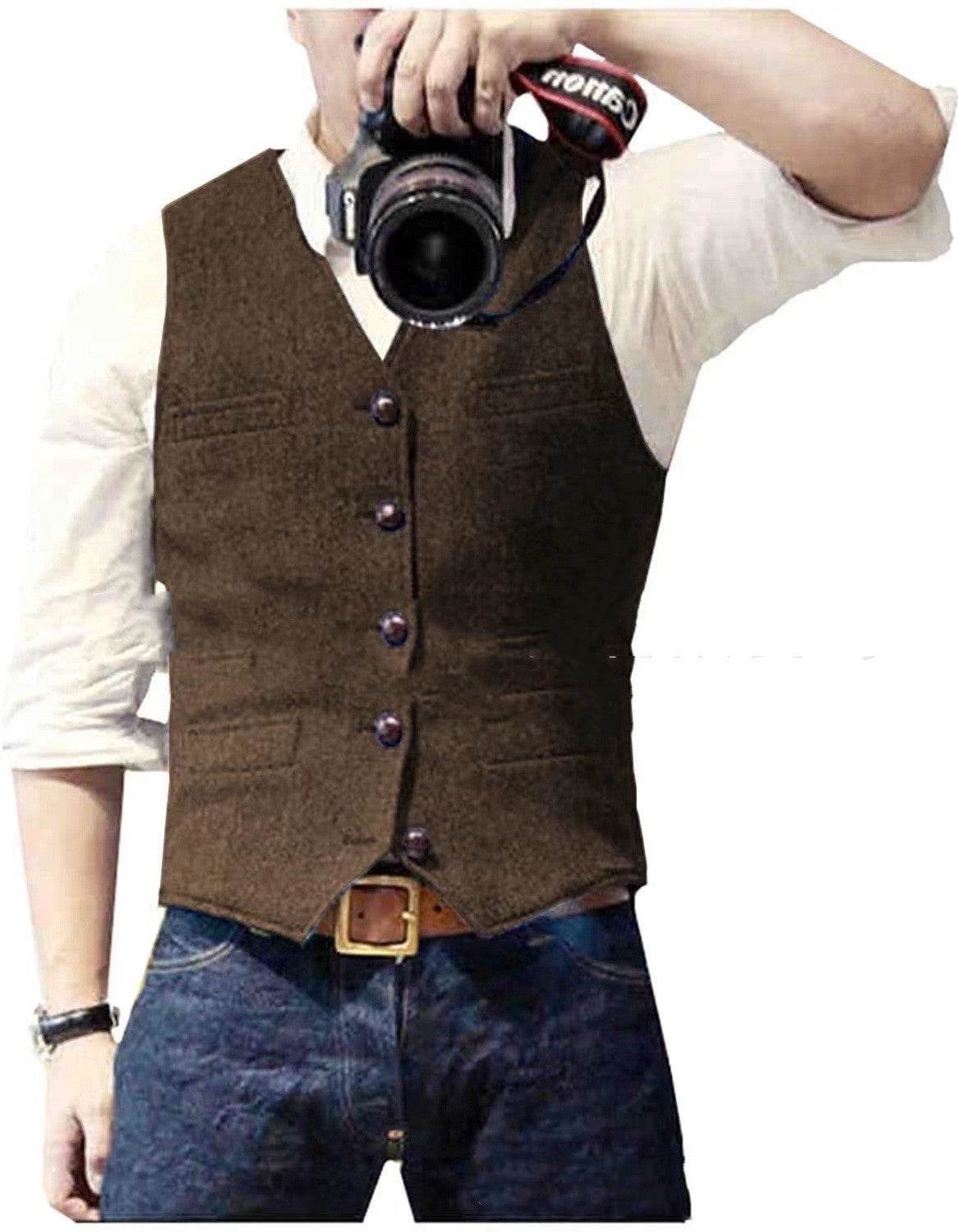 Suit Vest Best Man Wedding - Mubimart