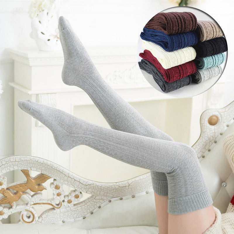 Women's Fashionable Knitted Over-the-knee Socks - Mubimart -  