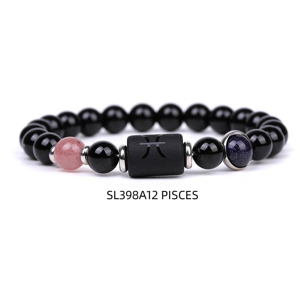 Fashion Twelve Constellations Bracelets Men - Mubimart
