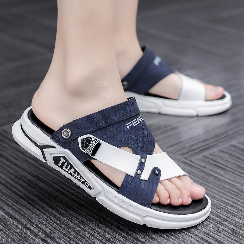 Waterproof Leather Sandals For Men - Mubimart