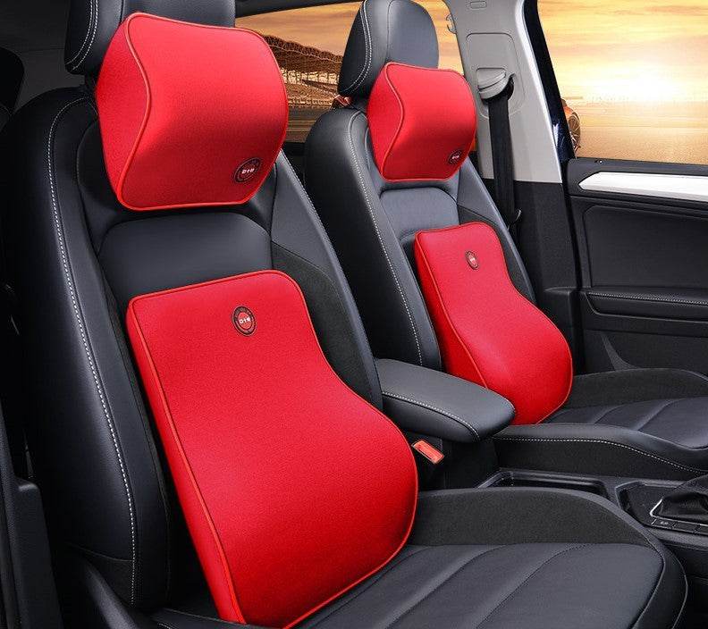 Car Headrest Neck Protector Backrest Car Seat Pillow Lumbar Pillow Memory Foam - Mubimart