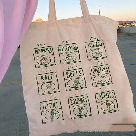 Floral Women Canvas Tote Bag Girl Reu - Mubimart
