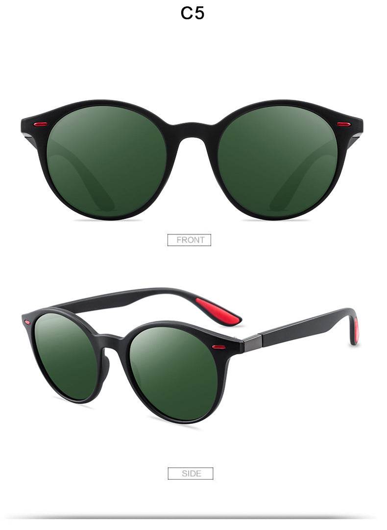 P26 Polarized Sunglasses Round Sunglasses Polarized Male Drivers Driving Sunglasses - Mubimart