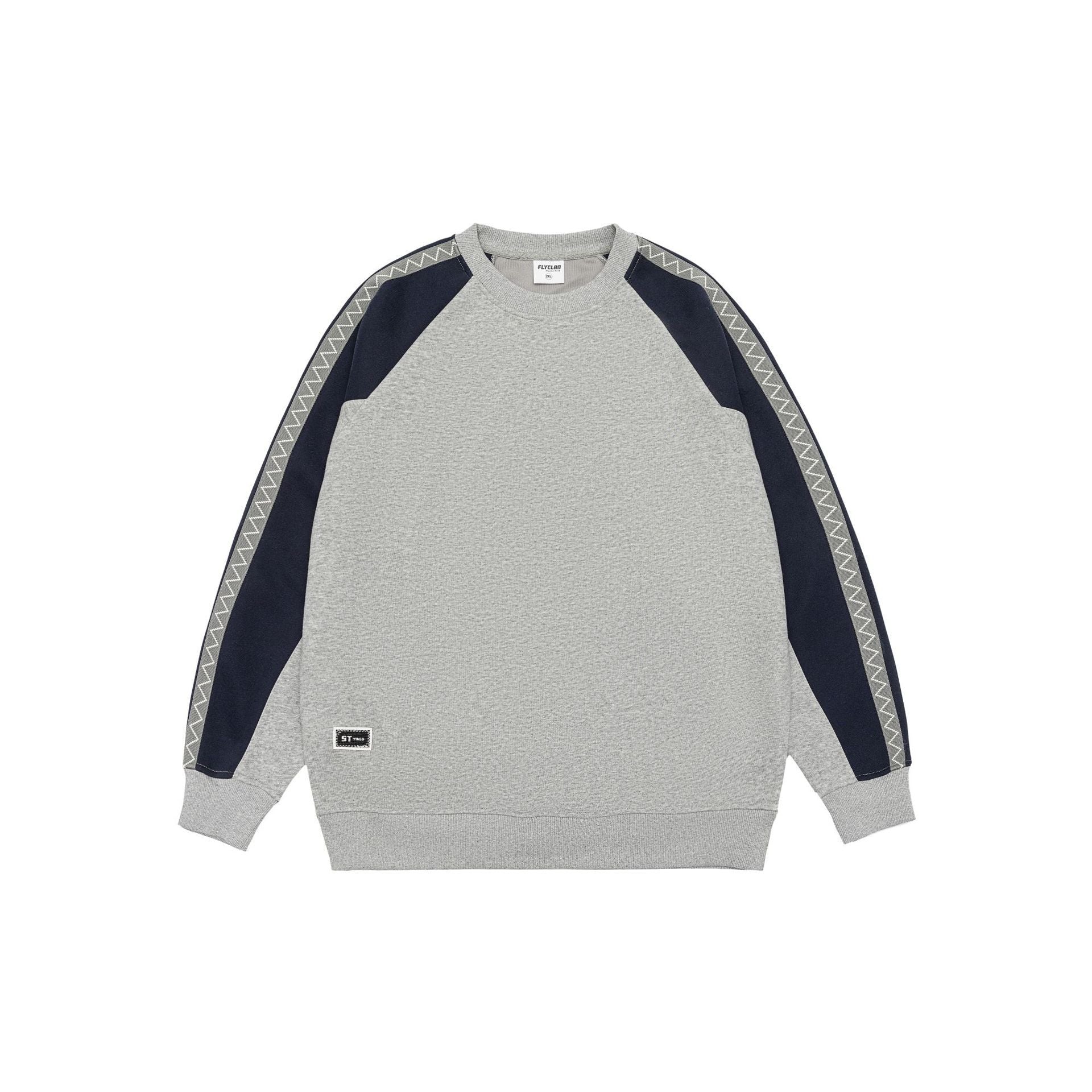 Fashion Retro Contrast Color Sweatshirt Men